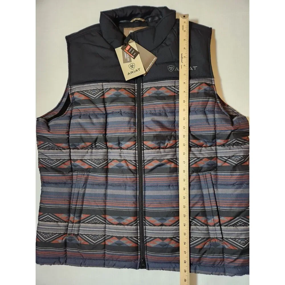 Ariat Crius Insulated Vest Southwestern Rust Men’s XL